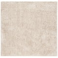 thumbnail image 1 of SAFAVIEH August Sophia Solid Shag Area Rug, Beige, 6'7" x 6'7" Square, 1 of 9