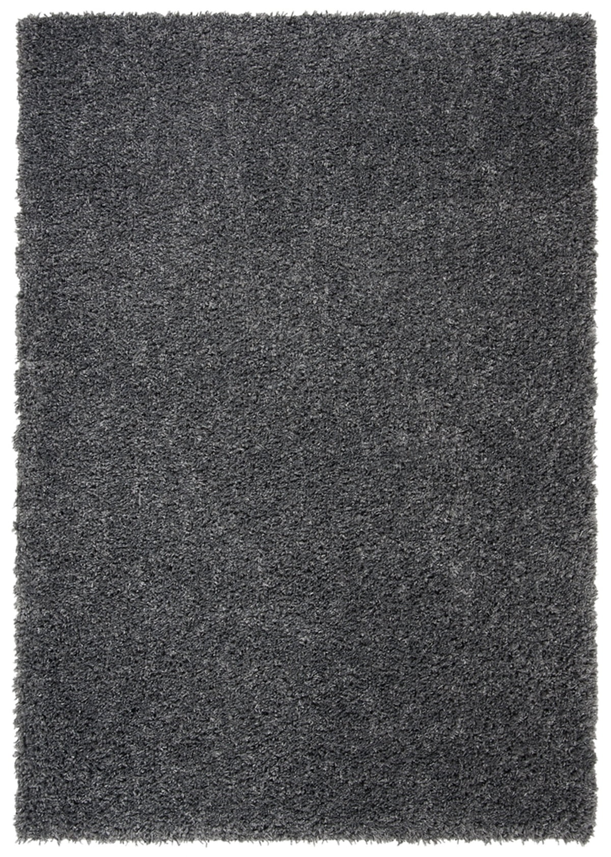 Charcoal Rectangular Shag Area Rug 5'3" x 7'6"