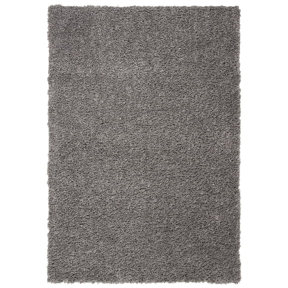 SAFAVIEH August Sophia Solid Shag Area Rug, Grey, 5'3" x 7'6"