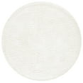 thumbnail image 1 of SAFAVIEH August Sophia Solid Shag Area Rug, Ivory, 6'7" x 6'7" Round, 1 of 8