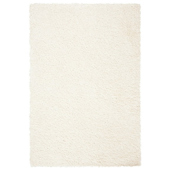 SAFAVIEH August Sophia Solid Shag Area Rug, Ivory, 8' x 10'