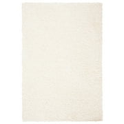 SAFAVIEH August Sophia Solid Shag Area Rug, Ivory, 9' x 12'