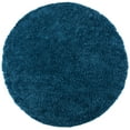thumbnail image 1 of SAFAVIEH August Sophia Solid Shag Area Rug, Navy, 4' x 4' Round, 1 of 7