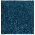 thumbnail image 1 of SAFAVIEH August Sophia Solid Shag Area Rug, Navy, 5' x 5' Square, 1 of 9