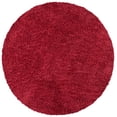 thumbnail image 1 of SAFAVIEH August Sophia Solid Shag Area Rug, Red, 6'7" x 6'7" Round, 1 of 8