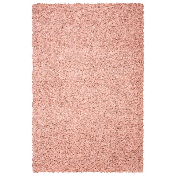 SAFAVIEH August Sophia Solid Shag Area Rug, Rose, 3' x 5'