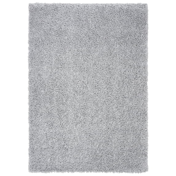 SAFAVIEH August Sophia Solid Shag Area Rug, Silver, 3' x 5'