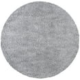 thumbnail image 1 of SAFAVIEH August Sophia Solid Shag Area Rug, Silver, 6'7" x 6'7" Round, 1 of 8