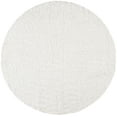 thumbnail image 1 of SAFAVIEH August Sophia Solid Shag Area Rug, White, 5' x 5' Round, 1 of 7