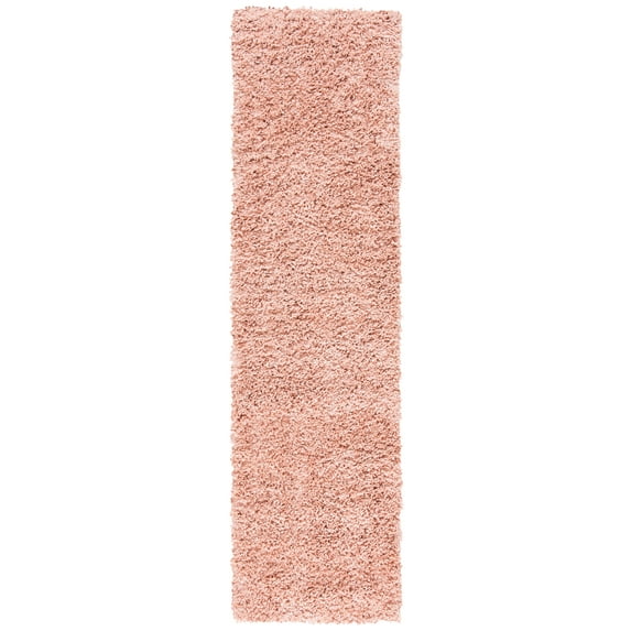 SAFAVIEH August Sophia Solid Shag Runner Rug, Rose, 2' x 5'