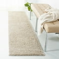 thumbnail image 1 of SAFAVIEH August Yvonne Solid Plush Shag Area Rug, Beige, 2' x 8', 1 of 10