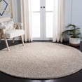 thumbnail image 1 of SAFAVIEH August Yvonne Solid Plush Shag Area Rug, Beige, 6'7" x 6'7" Round, 1 of 10