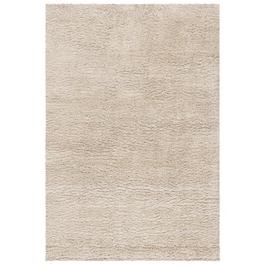 SAFAVIEH August Yvonne Solid Shag Area Rug, Beige, 8' x 10'