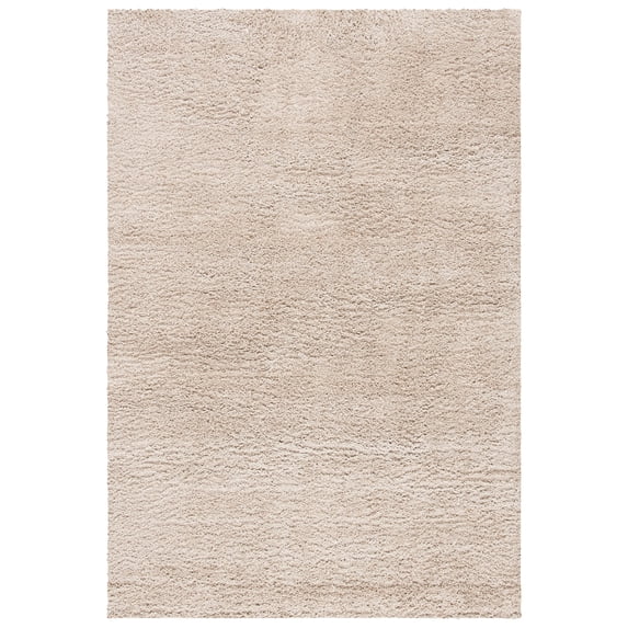 SAFAVIEH August Yvonne Solid Shag Area Rug, Beige, 9' x 12'