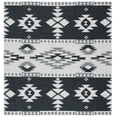 thumbnail image 1 of SAFAVIEH Augustine Bradford Geometric Area Rug, Black/Light Grey, 6'4" x 6'4" Square, 1 of 6