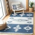 thumbnail image 1 of SAFAVIEH Augustine Bradford Geometric Area Rug, Navy/Creme, 8' x 10', 1 of 10