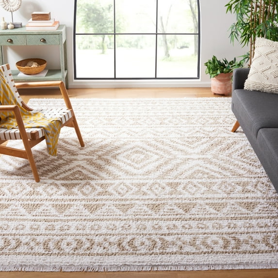 SAFAVIEH Augustine Emmett Geometric Area Rug, Beige/Ivory, 8' x 10'