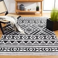 thumbnail image 1 of SAFAVIEH Augustine Emmett Geometric Area Rug, Black/Ivory, 4' x 6', 1 of 11