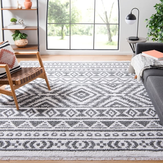 SAFAVIEH Augustine Emmett Geometric Area Rug, Gray/Ivory, 8' x 10'
