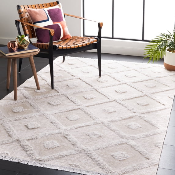 SAFAVIEH Augustine Gino Geometric Area Rug, Beige/Ivory, 5' x 7'7"