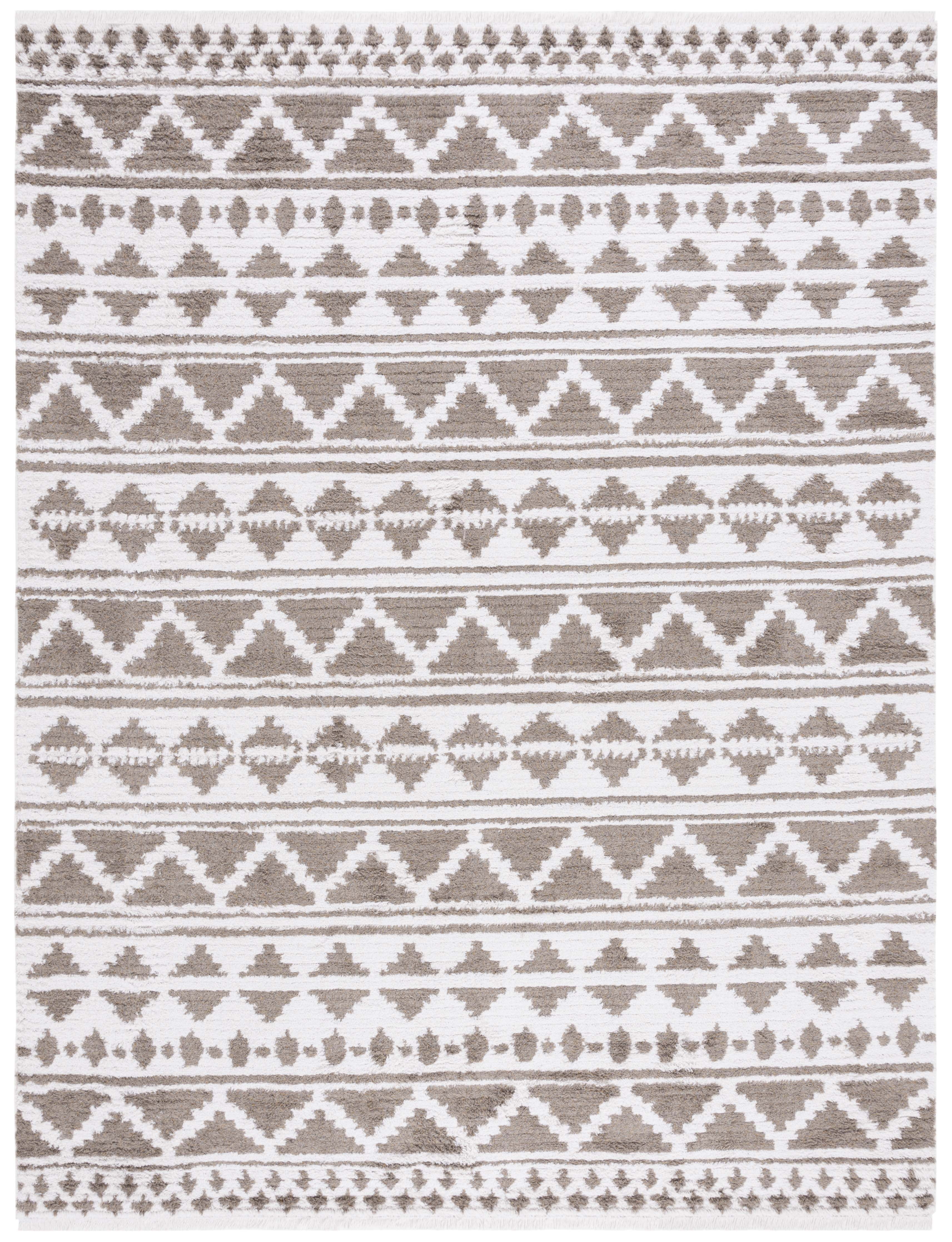 Augustine Ivory & Beige Boho-Mod Flatweave Synthetic Rug