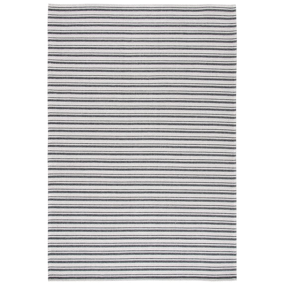 SAFAVIEH Augustine Maris Striped Area Rug, Black/Light Gray, 9' x 12'
