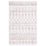 SAFAVIEH Montauk Giovanni Geometric Area Rug, Beige/Ivory, 5' x 8 ...