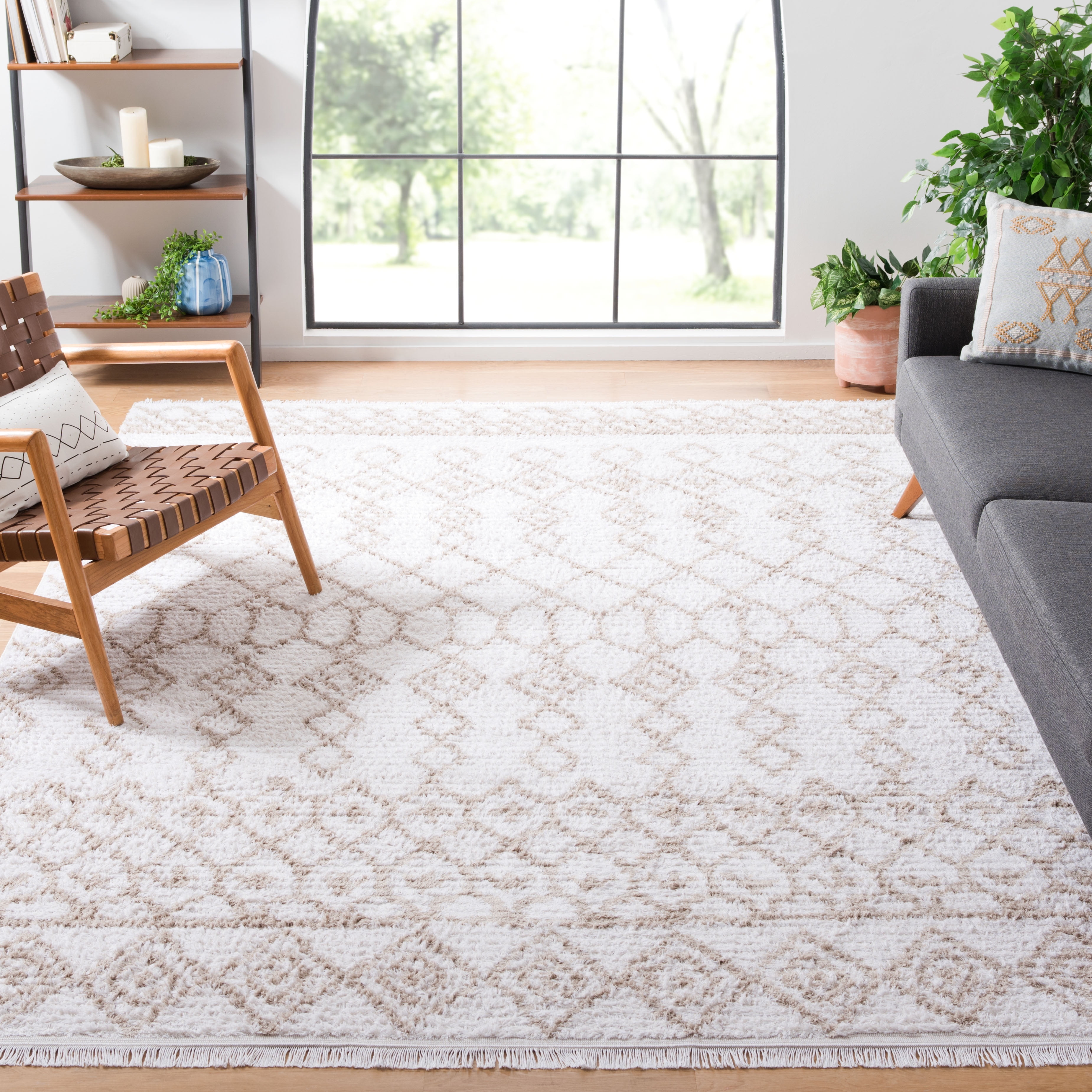 Stuart Rugs Minehead SAFAVIEH Augustine Stuart Geometric Area Rug, Beige/Ivory, 8' x 10 ...