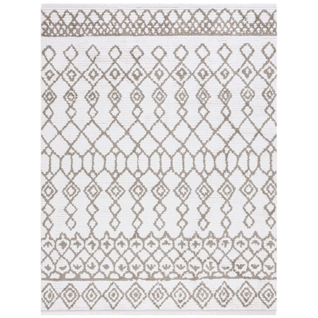 SAFAVIEH Augustine Stuart Geometric Area Rug, Taupe/Ivory, 8' x 10'