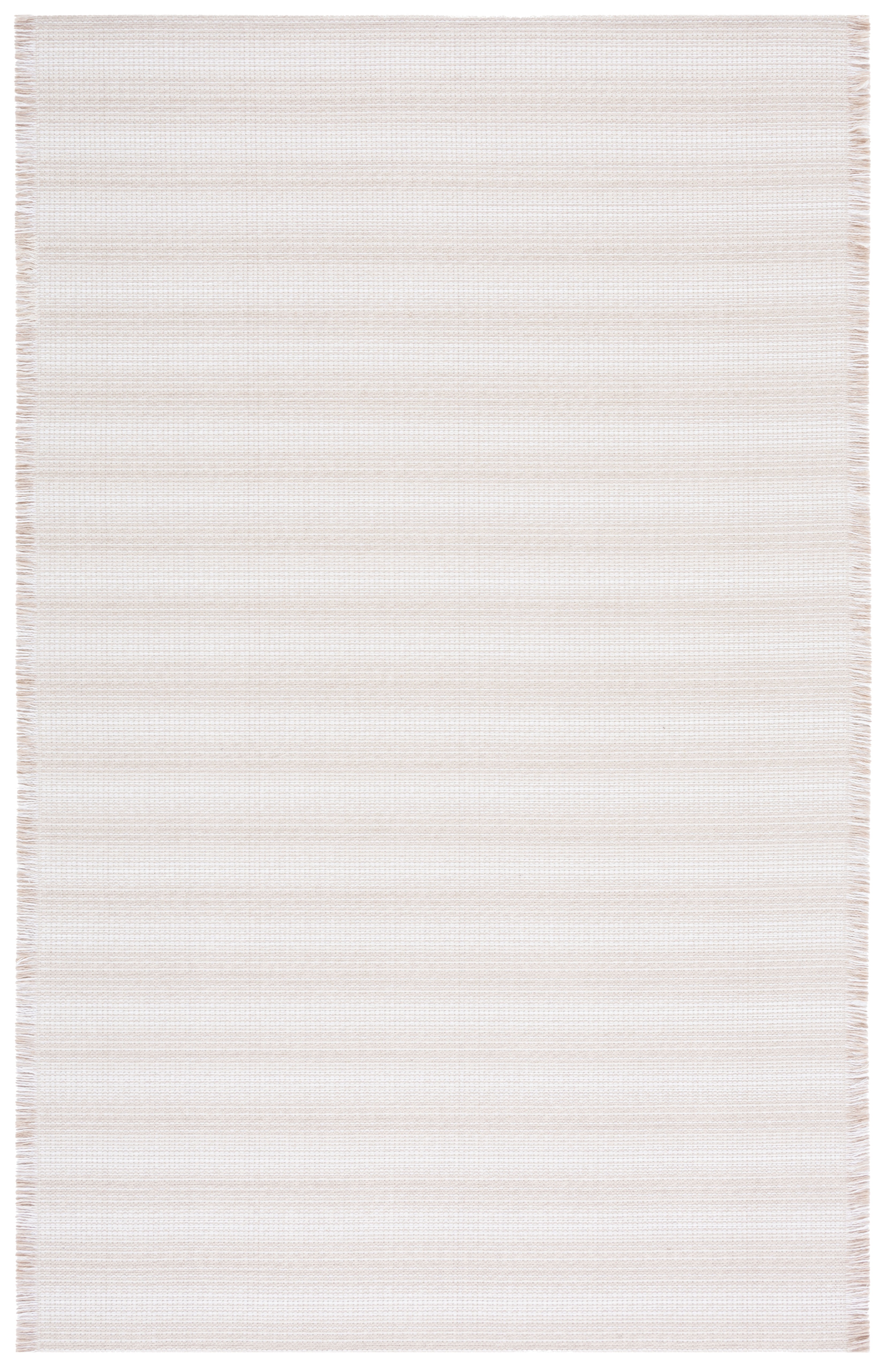 Augustine Ivory Beige Flat Woven Synthetic Area Rug 4' x 6'