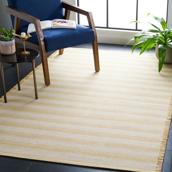 SAFAVIEH Augustine Thornton Striped Area Rug, Ivory/Yellow, 8' x 10'