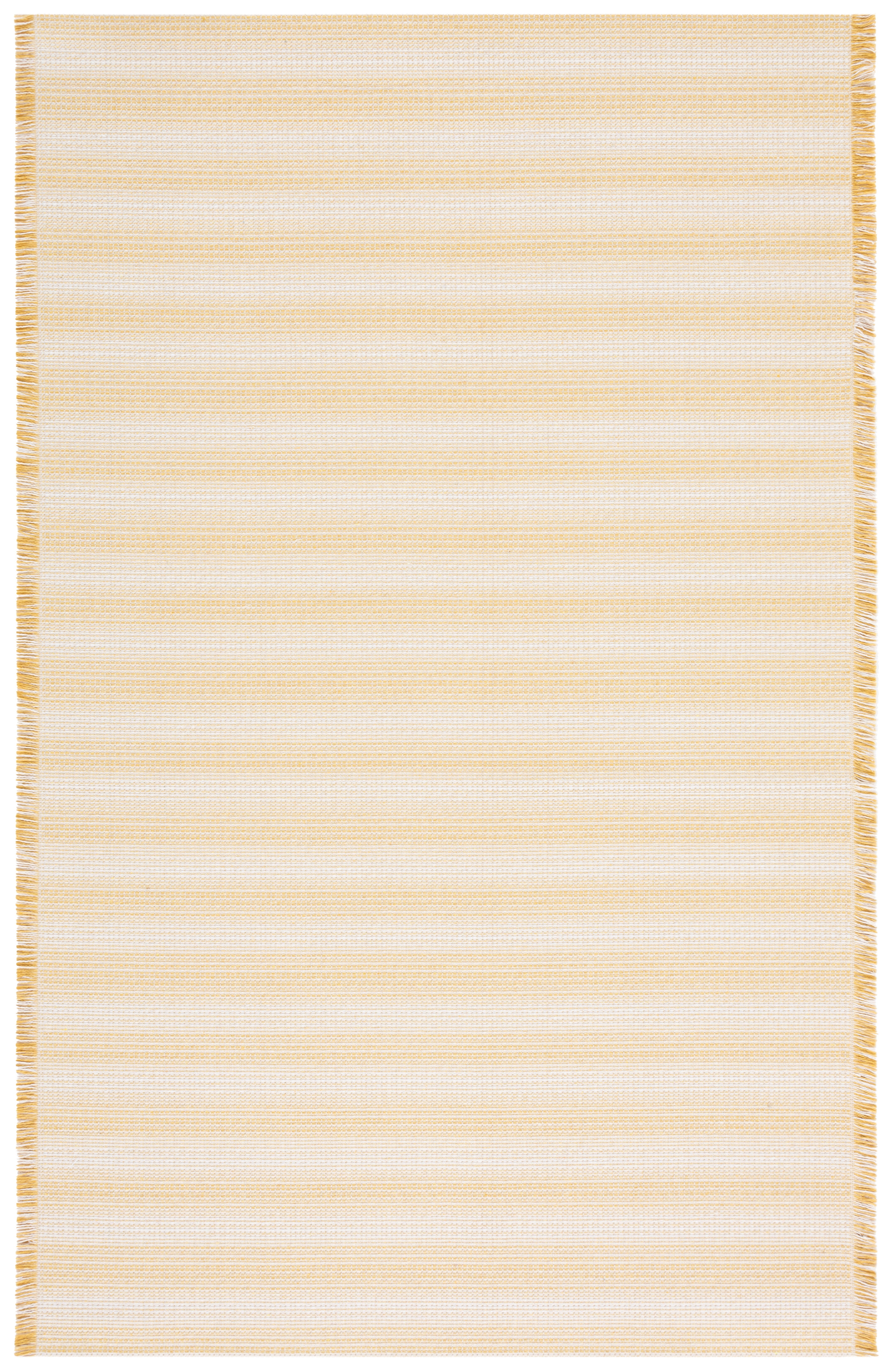 Ivory Gold Nomadic Stripe 8' x 10' Synthetic Area Rug