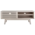 thumbnail image 1 of SAFAVIEH Aurelio Farmhouse 2 Shelf Media Stand, White (46.5 in. W x 15.2 in. D x 18.6 in. H), 1 of 11