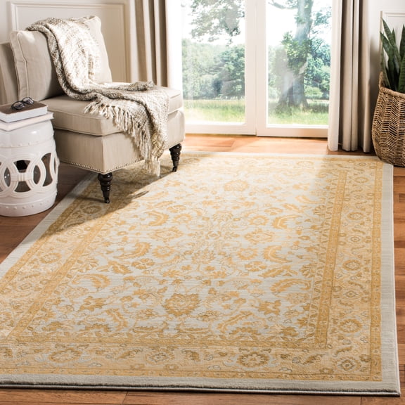 Safavieh Austin Gaus Oriental Area Rug, Light Blue/Gold, 4' x 5'7"