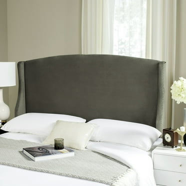 SAFAVIEH Austin Modern Winged Upholstered Headboard, Full, Pewter