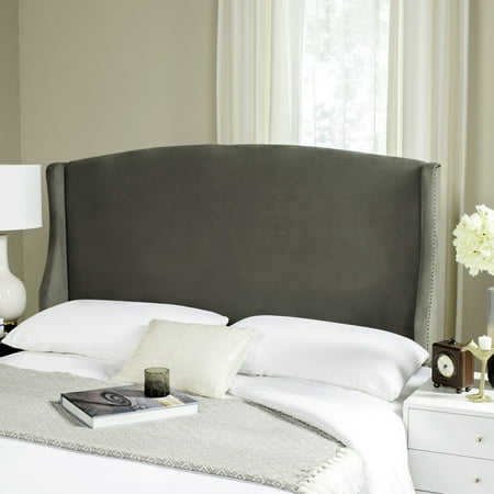 SAFAVIEH Austin Modern Winged Upholstered Headboard, Full, Pewter