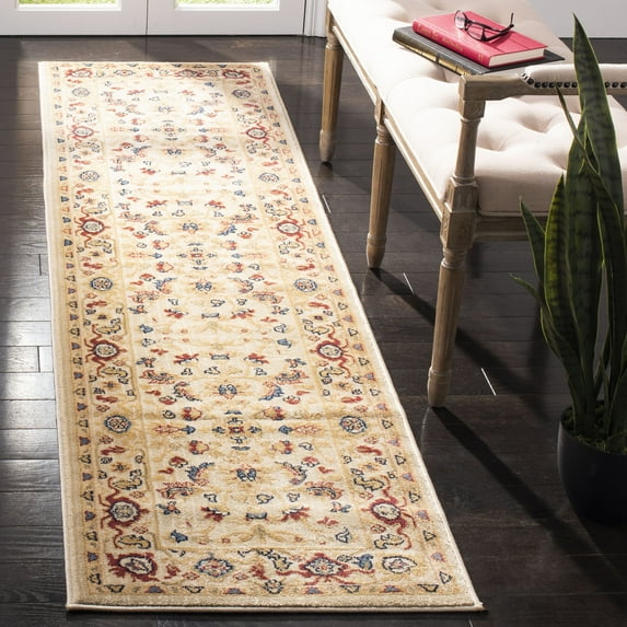 SAFAVIEH Austin Napier Oriental Runner Rug, Creme, 2'3" x 8'