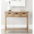 thumbnail image 1 of SAFAVIEH Autumn Country Rustic 3 Drawer Storage Console, Oak, 1 of 5
