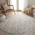 thumbnail image 1 of SAFAVIEH Avalon Jillian Floral Polyester Area Rug, Light Blue/Ivory, 6'7" x 6'7" Round, 1 of 7