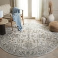 thumbnail image 1 of SAFAVIEH Avalon Malandra Floral Polyester Area Rug, Ivory/Blue Gold, 6'7" x 6'7" Round, 1 of 7