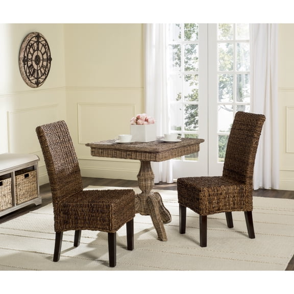Safavieh AVITA 18''H WICKER DINING CHAIR, SEA8012B-SET2