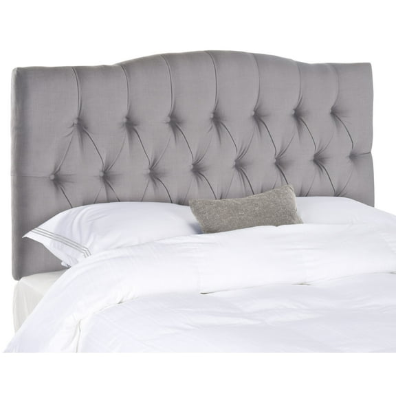 SAFAVIEH Axel Modern Glam Tufted Headboard, Full, Arctic Grey