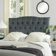 thumbnail image 1 of SAFAVIEH Axel Modern Glam Tufted Headboard, Queen, Wedgwood Blue, 1 of 4