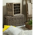 thumbnail image 1 of SAFAVIEH Aziza 16 Bottle Wicker Wine Rack Grey, 1 of 6