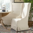 thumbnail image 1 of SAFAVIEH Bacall 20''H Linen Dining Chair Creme, 1 of 7