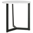 thumbnail image 1 of SAFAVIEH Ballard Mid Century Modern End Table, White/Black, 1 of 5