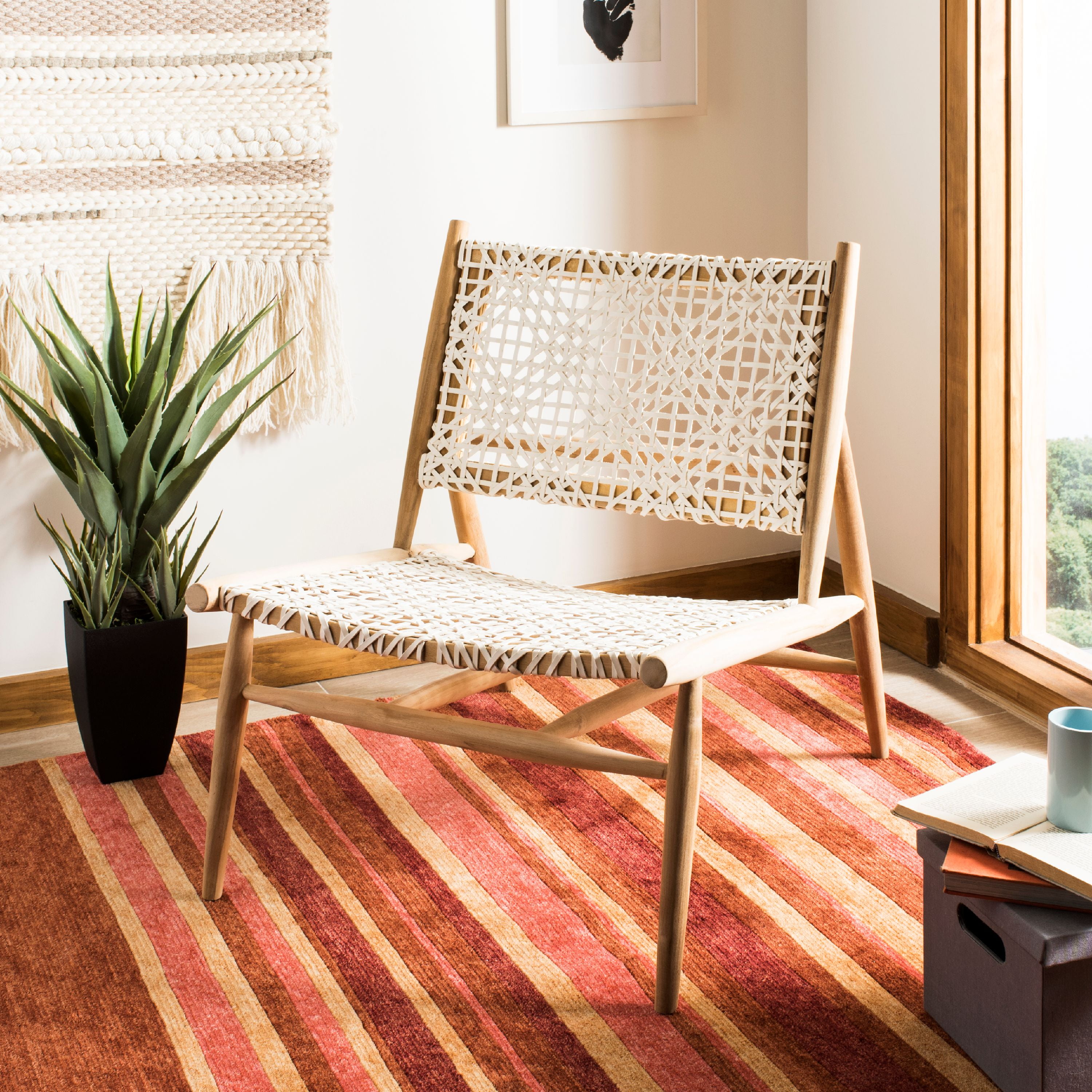 Safavieh teak chair hot sale