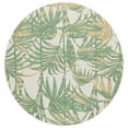 thumbnail image 1 of SAFAVIEH Barbados Cahir Botanical Indoor/Outdoor Area Rug, Ivory/Green, 6'7" x 6'7" Round, 1 of 16