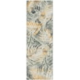 thumbnail image 1 of SAFAVIEH Barbados Cionadogh Botanical Indoor/Outdoor Runner Rug, Green/Black Gold, 2'8" x 8', 1 of 3