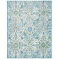 thumbnail image 1 of SAFAVIEH Barbados Corwin Floral Indoor/Outdoor Area Rug, Ivory/Light Blue, 8' x 10'5", 1 of 11
